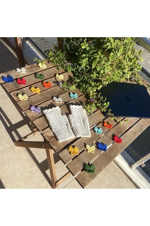 El örgüsü parmaksız eldiven - 6