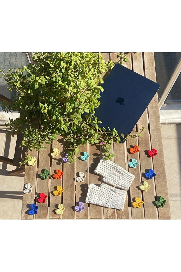 El örgüsü parmaksız eldiven - 7