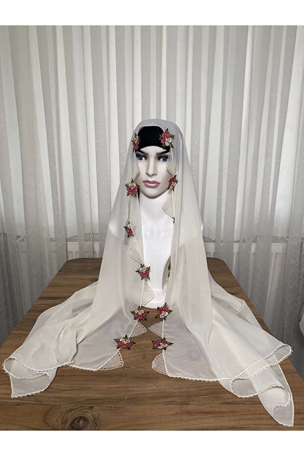 İğne oyası namaz başörtüsü - 1