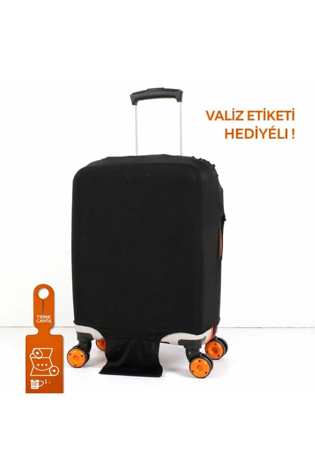 - Black - L Stretch Fabric Fabric - Washable - * Luggage Cover and Suitcase Protective Cover *