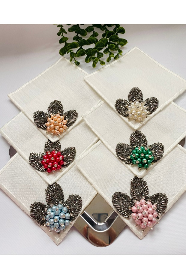 Serving Napkin, Cocktail Napkin, Coffee Side Serving Napkin 6 Pieces