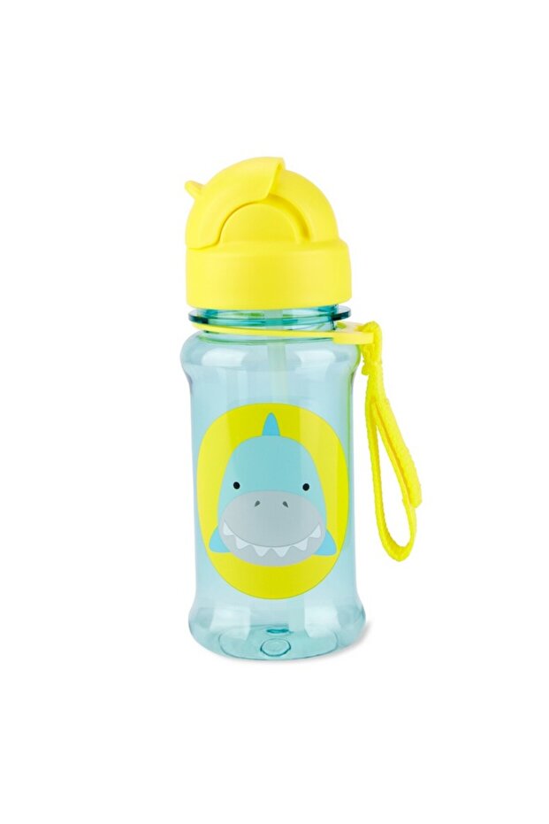 Zoo Tritan Kids Straw Bottle - Shark - 355ml