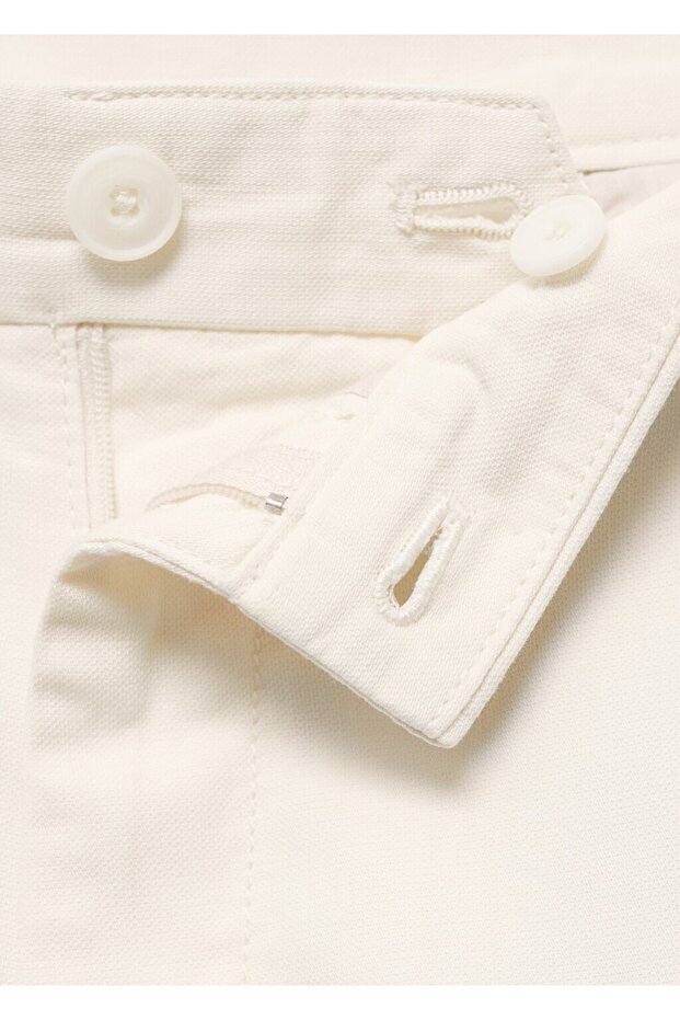 Lyocell pamuklu kargo bermuda şort - 5