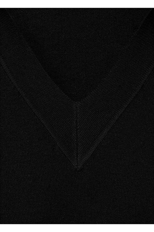 V yaka ince triko kazak - 7