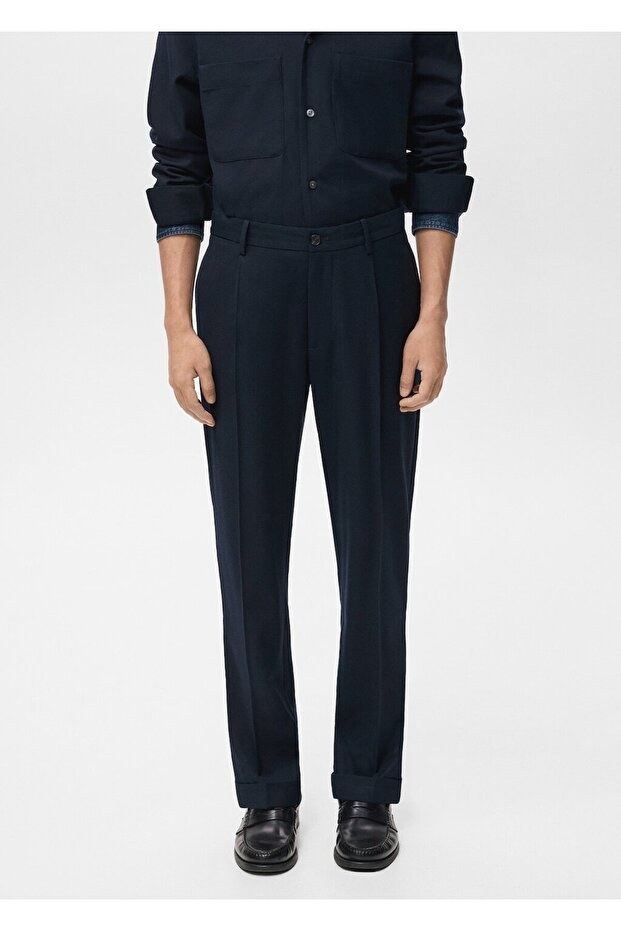 Regular kesim pensli pantolon - 1