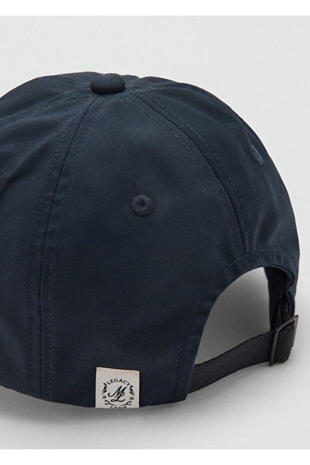 Düz pamuklu şapka - 3