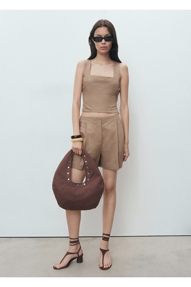 Keten bermuda şort - 2