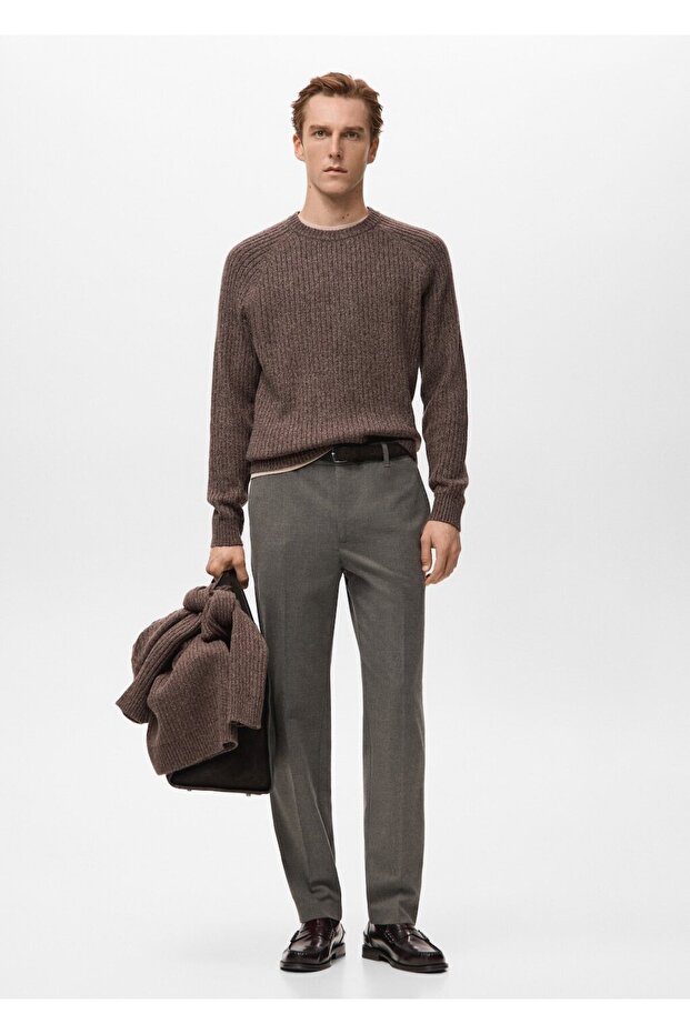 Regular kesim pensli pantolon - 2