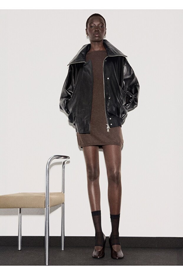 İnce örgü elbise - 2