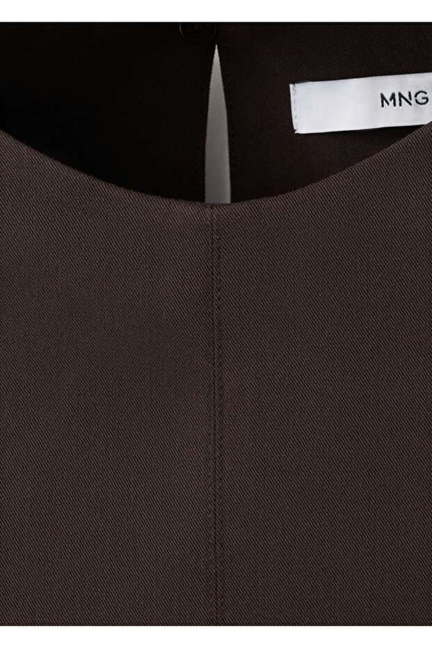 Geniş askılı dar kesim bluz - 7