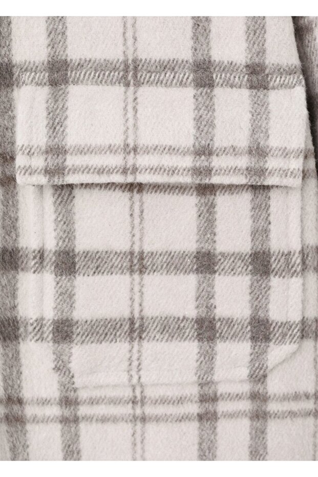 Kareli flanel gömlek ceket - 5