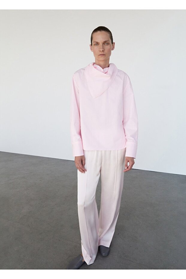 Mendilli poplin bluz - 2