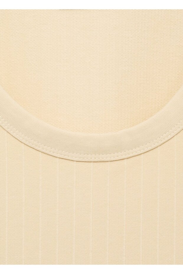 Askılı çizgili tişört - 8