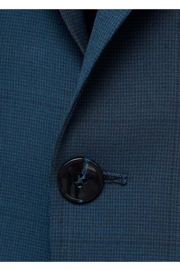 Streç kumaştan süper dar kesim blazer ceket - 8