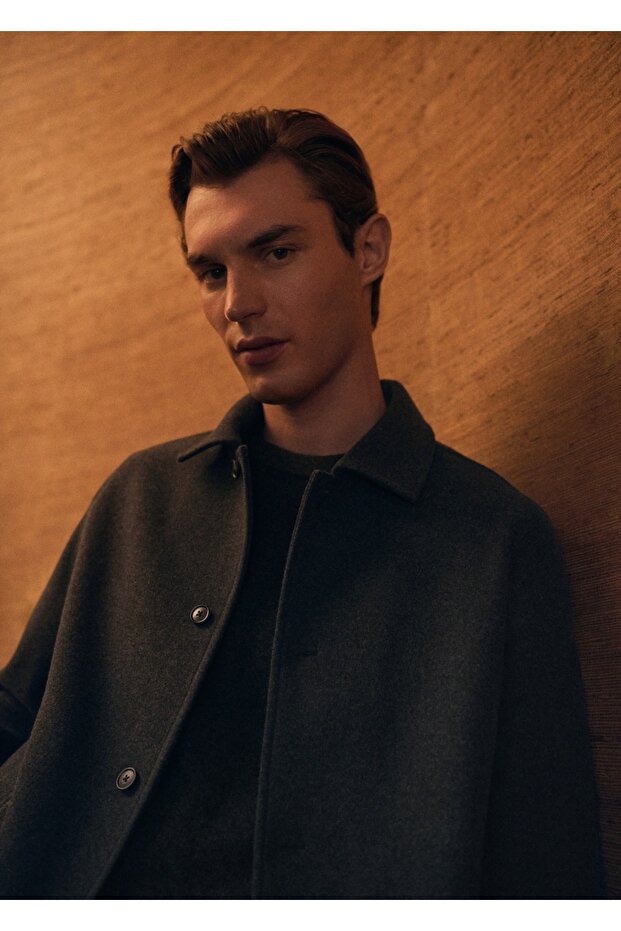 Regular kesim flanel gömlek ceket - 7