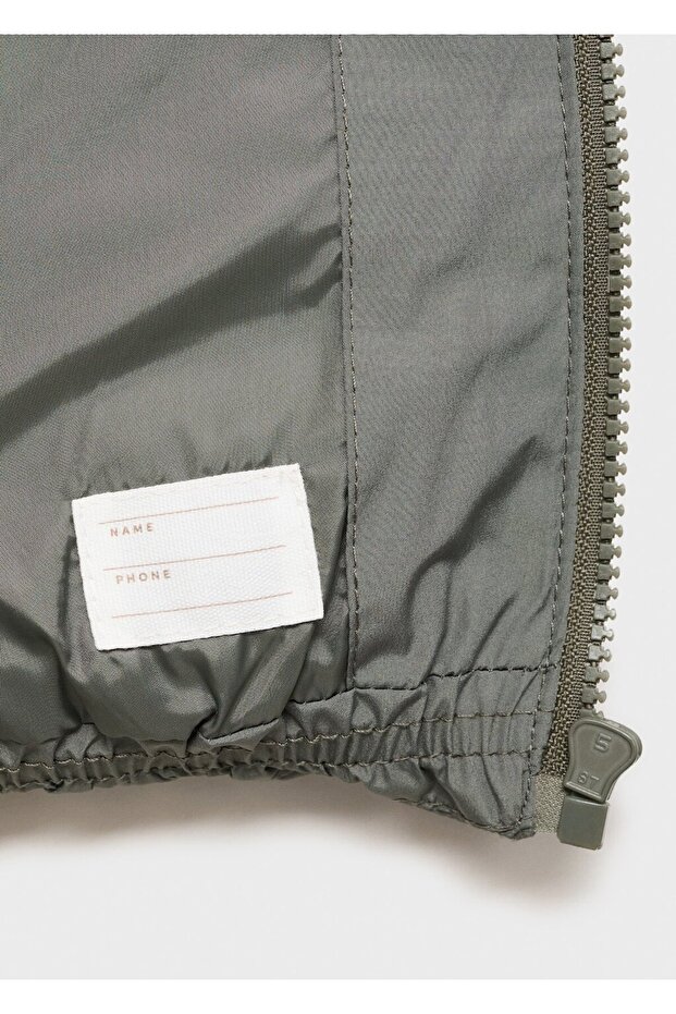 Kapüşonlu kapitone anorak - 6