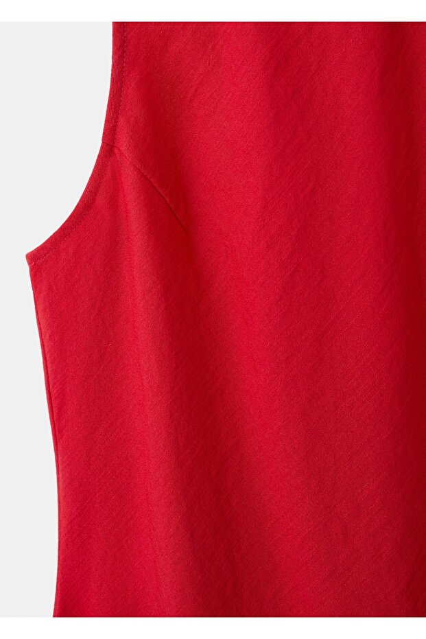 Evaze midi elbise - 7