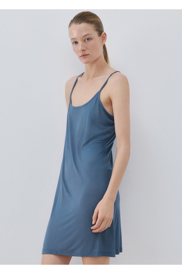 Mikromodal askılı gecelik - 1