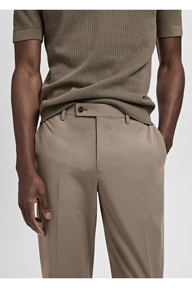 Milan slim fit kumaş pantolon - 6