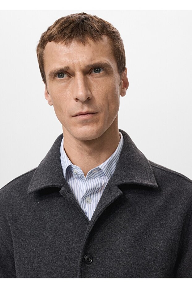 Regular kesim flanel gömlek ceket - 6