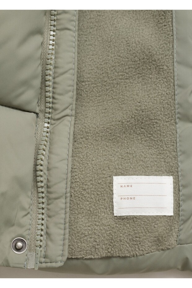 Düğmeli kapitone anorak - 4