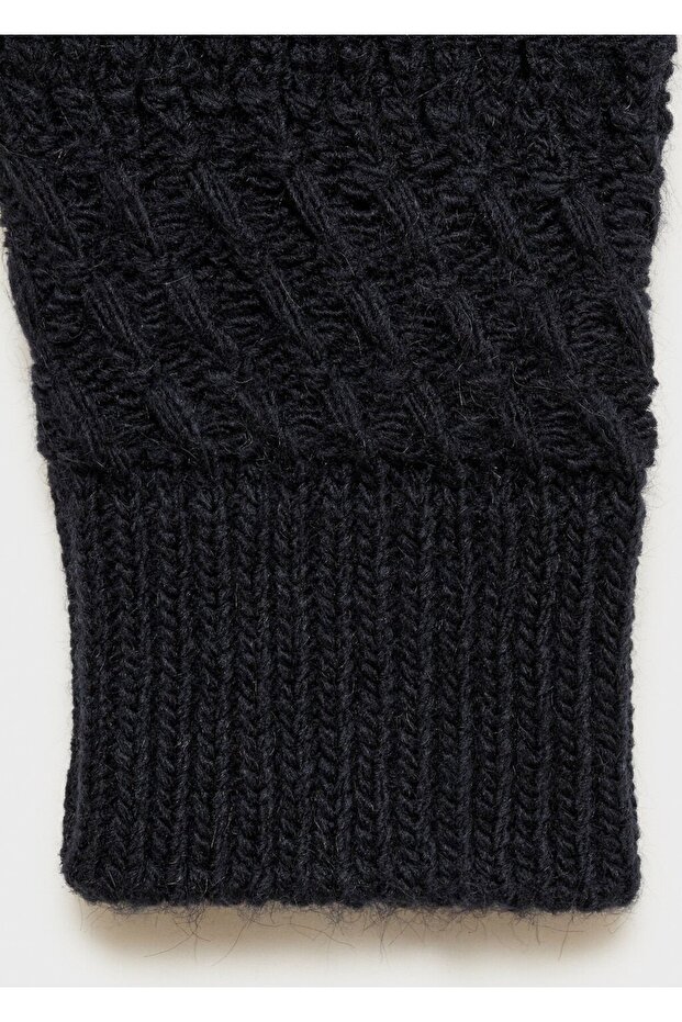 Ajur örgü kazak - 5