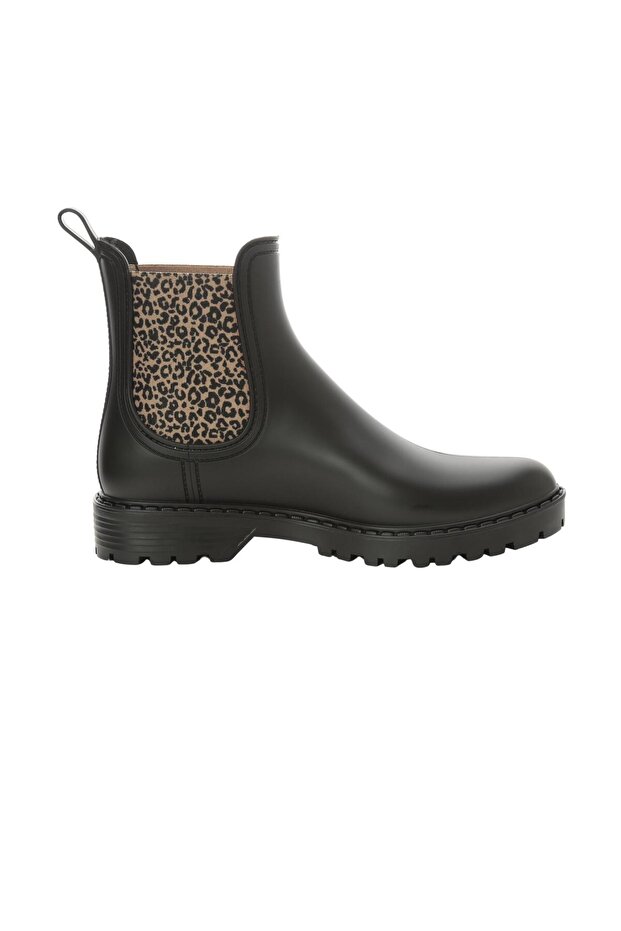 W10331 TRAK BASIC LEO Siyah Kadın Yağmur Botu - 4