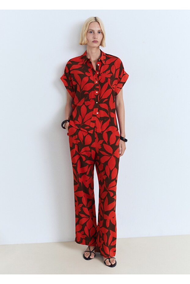 Çiçekli pantolon - 2