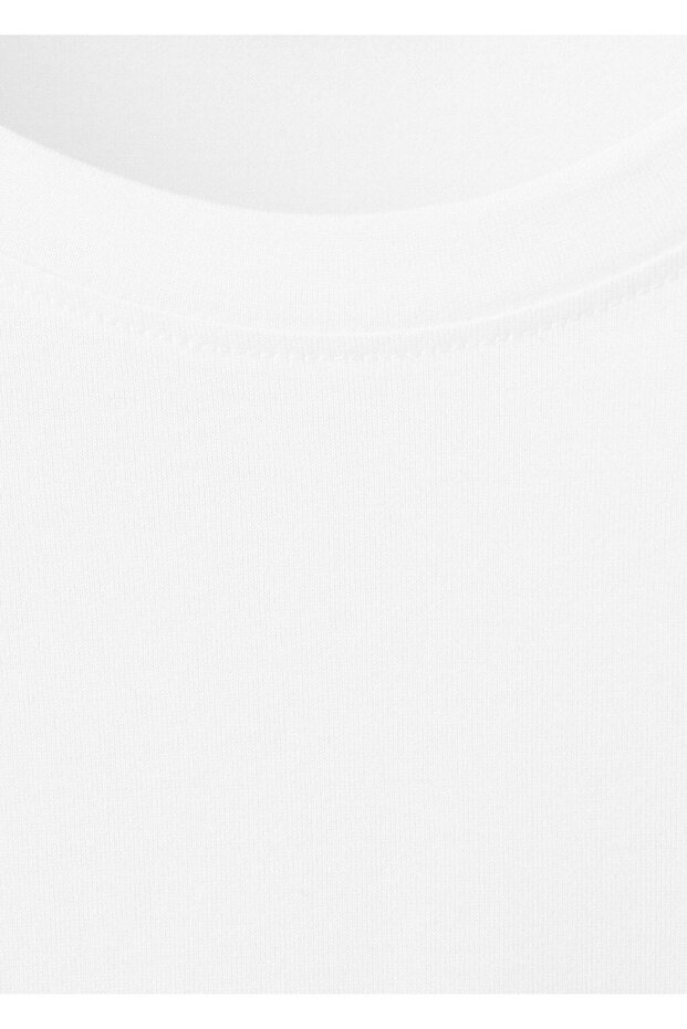 Regular kesim %100 pamuklu tişört - 8