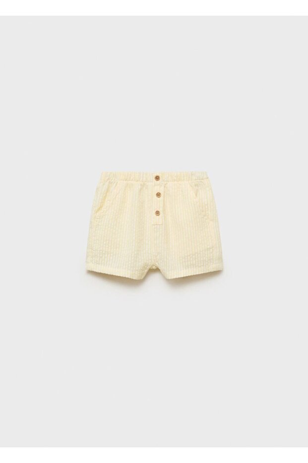 Striped Textured Shorts