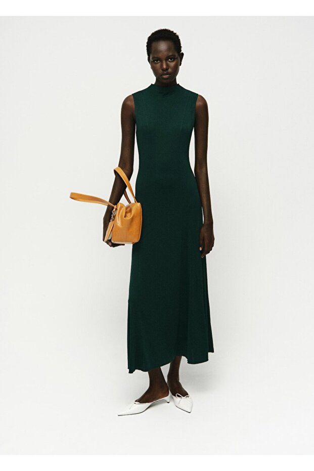 Godeli midi elbise - 2