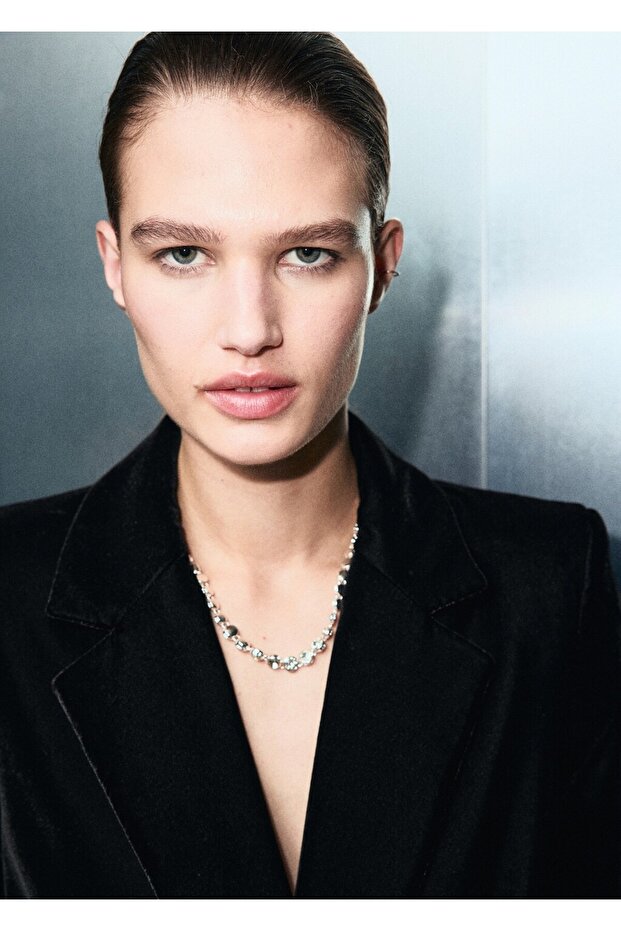 Kadife kruvaze blazer ceket - 6