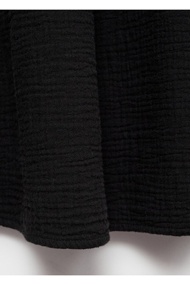 Bağcıklı pamuklu etek - 5