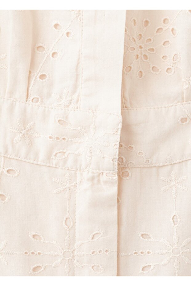Dantel işlemeli kısa tulum - 7