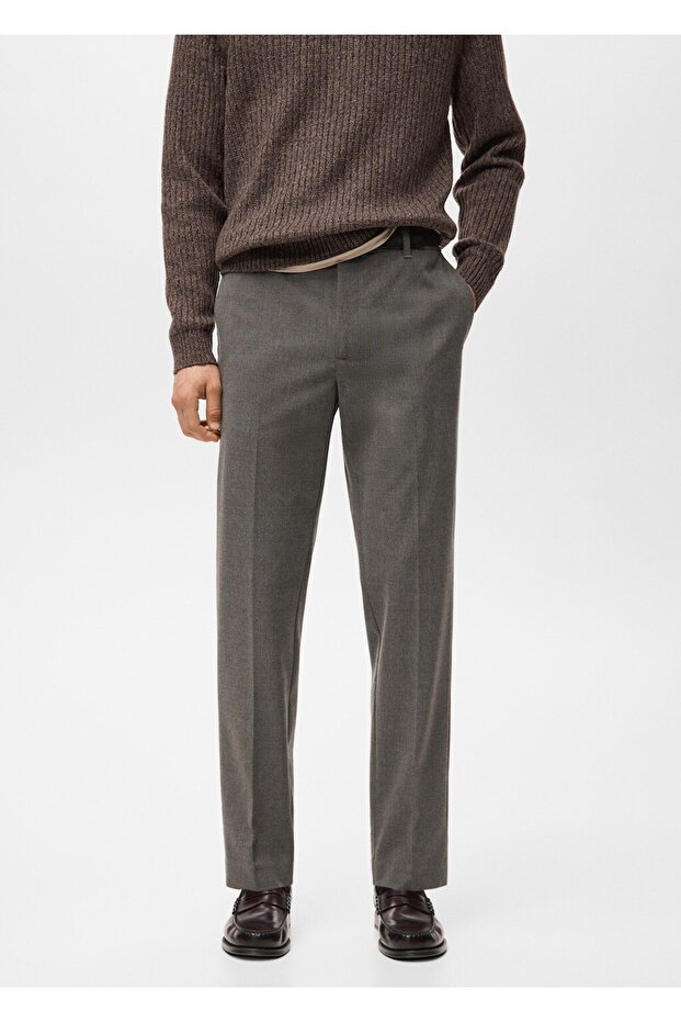 Regular kesim pensli pantolon - 1