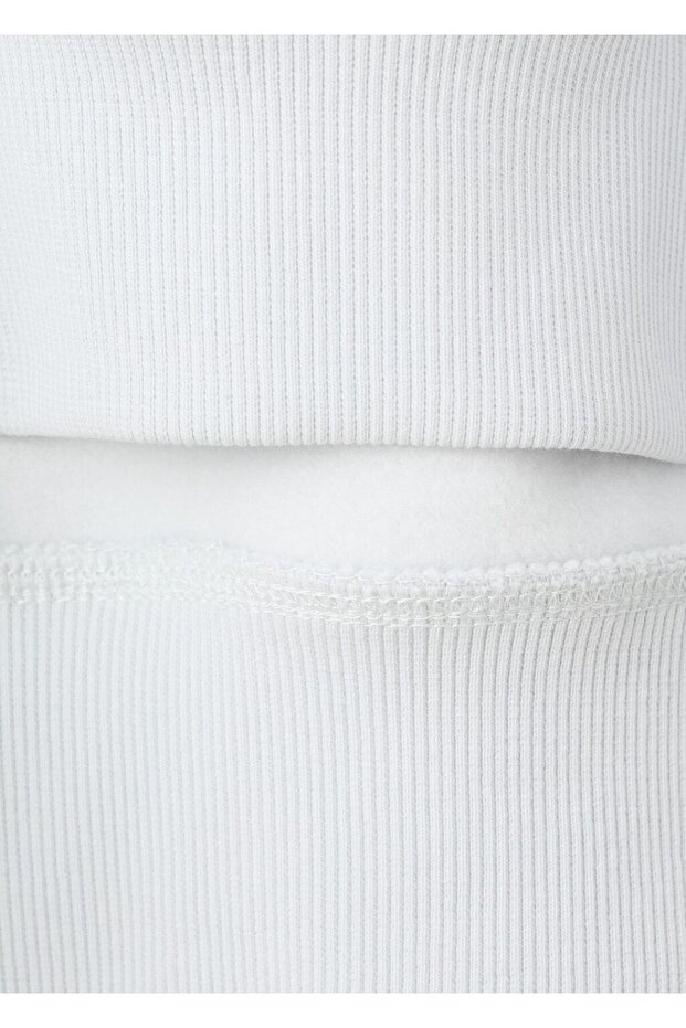 Desenli pamuklu sweatshirt - 5