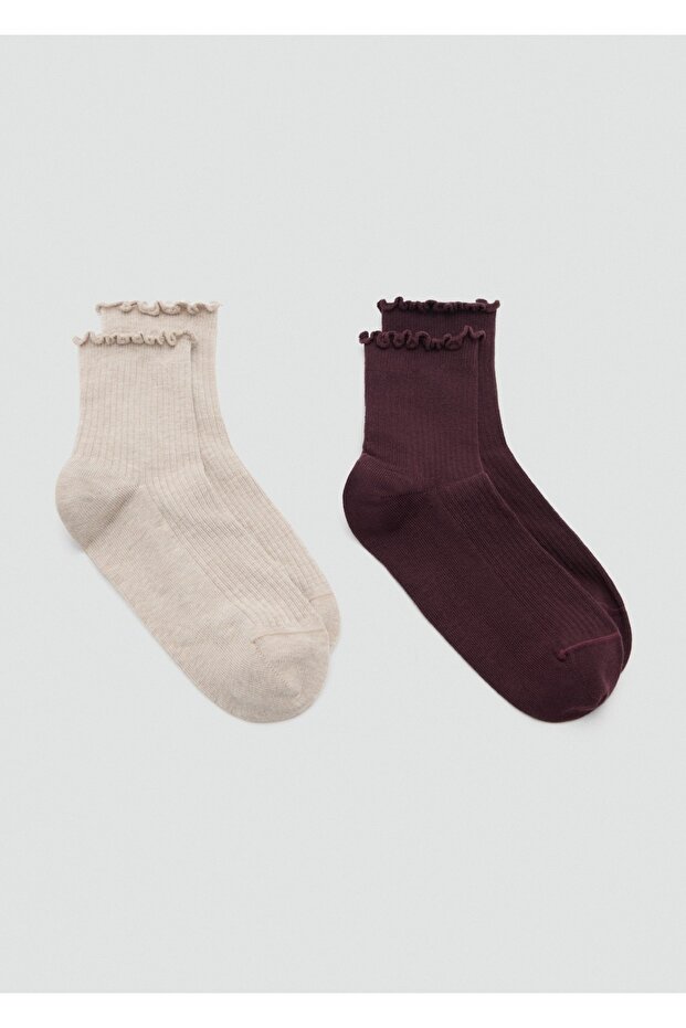 2'li fitilli pamuklu çorap seti - 2