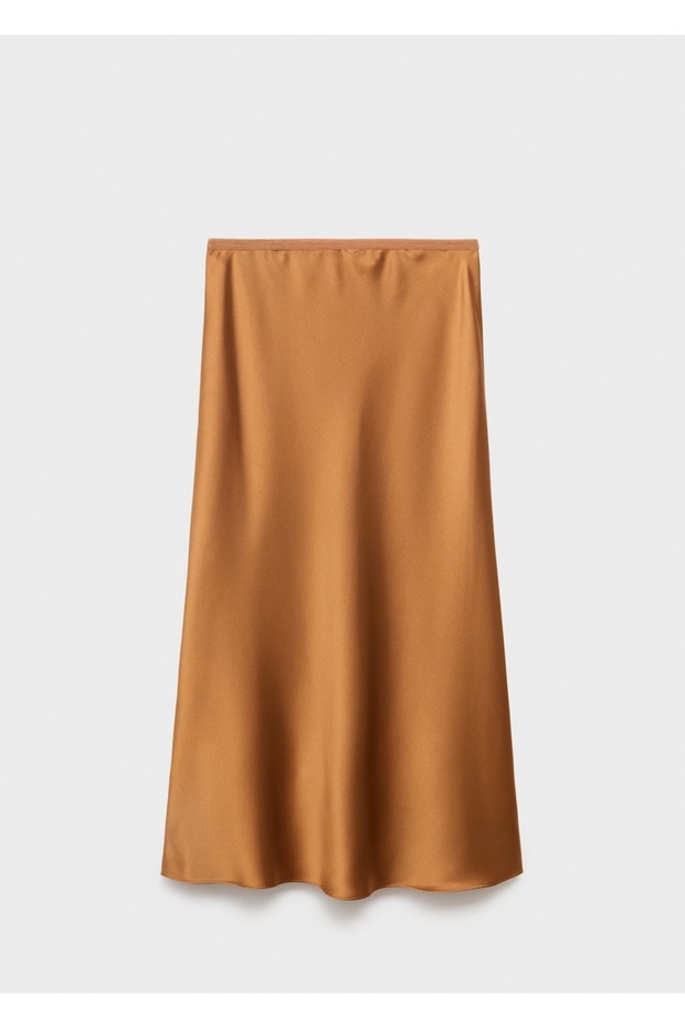 Saten midi etek - 3
