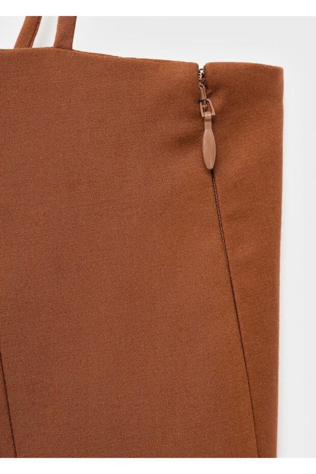 Bağ detaylı elbise - 5