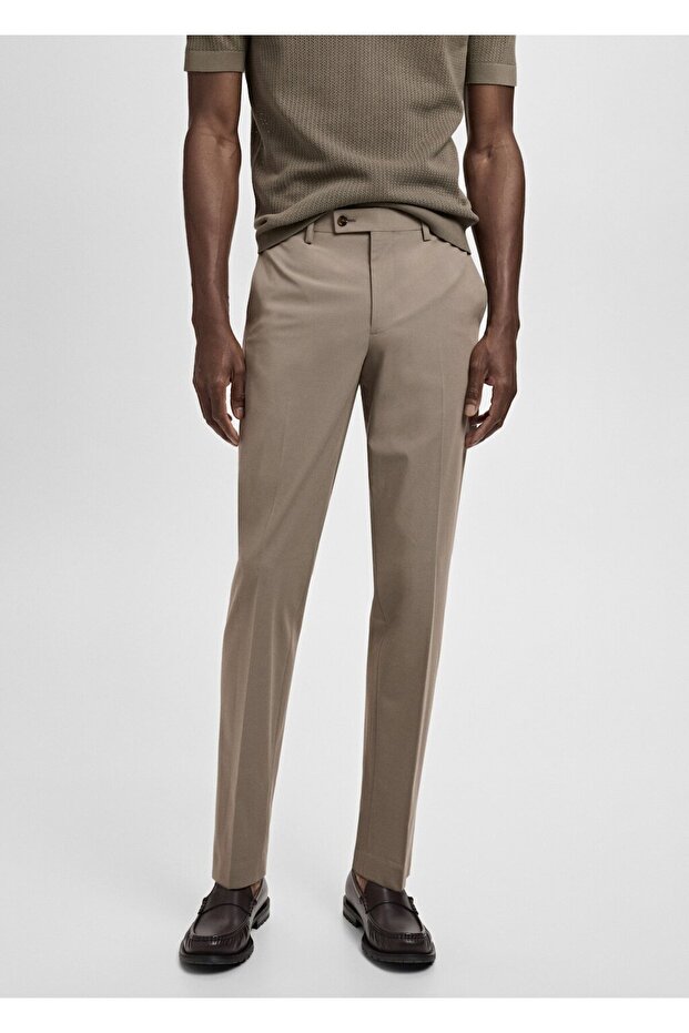 Milan slim fit kumaş pantolon - 1