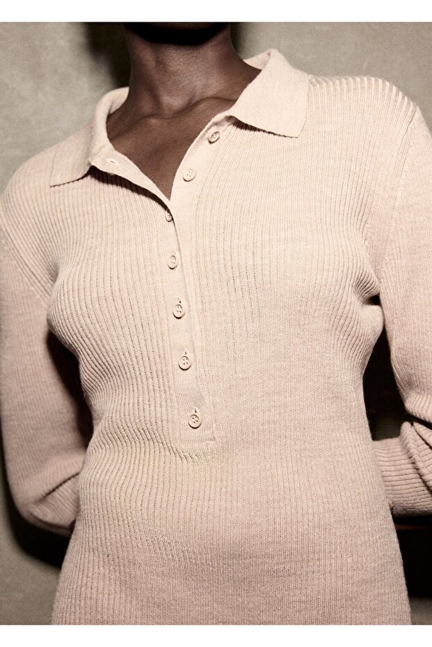 Polo yaka ribana triko tulum - 6