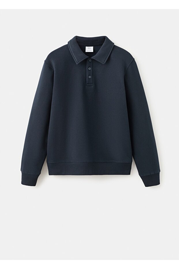 Regular kesim polo sweatshirt - 3