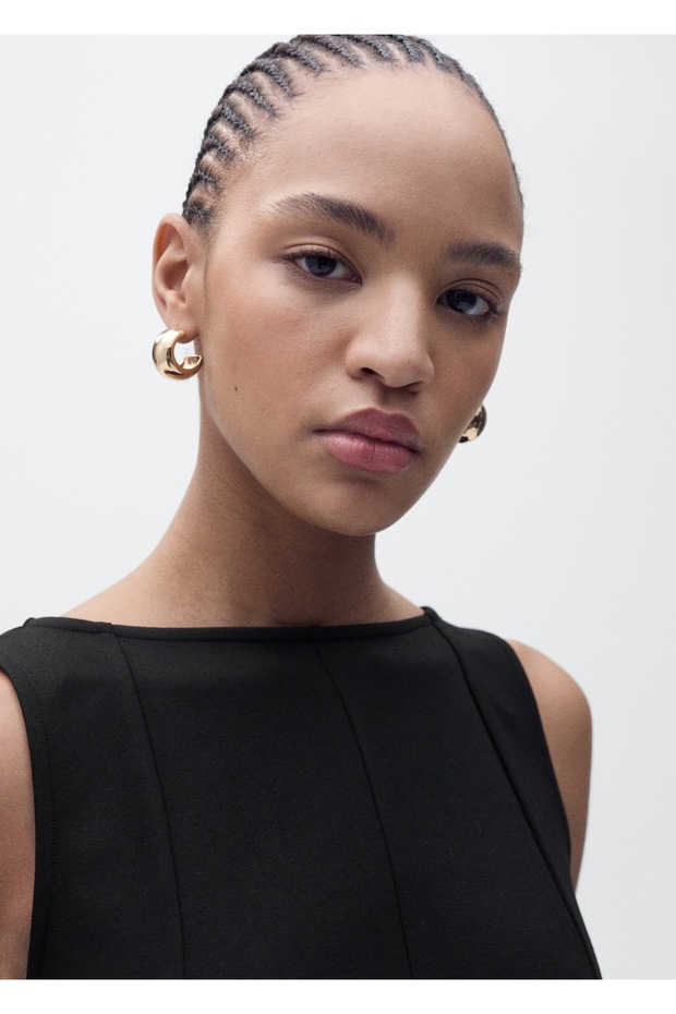 Dikiş detaylı peplum bluz - 6