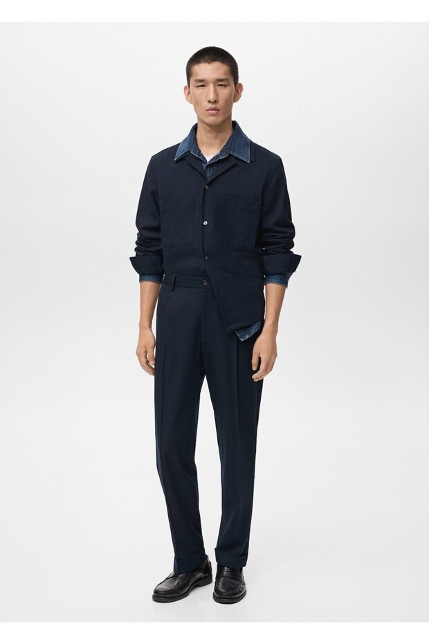 Regular kesim pensli pantolon - 2