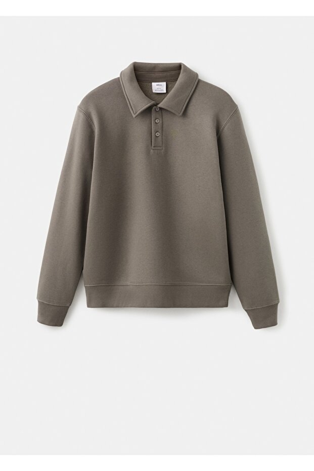 Regular kesim polo sweatshirt - 3