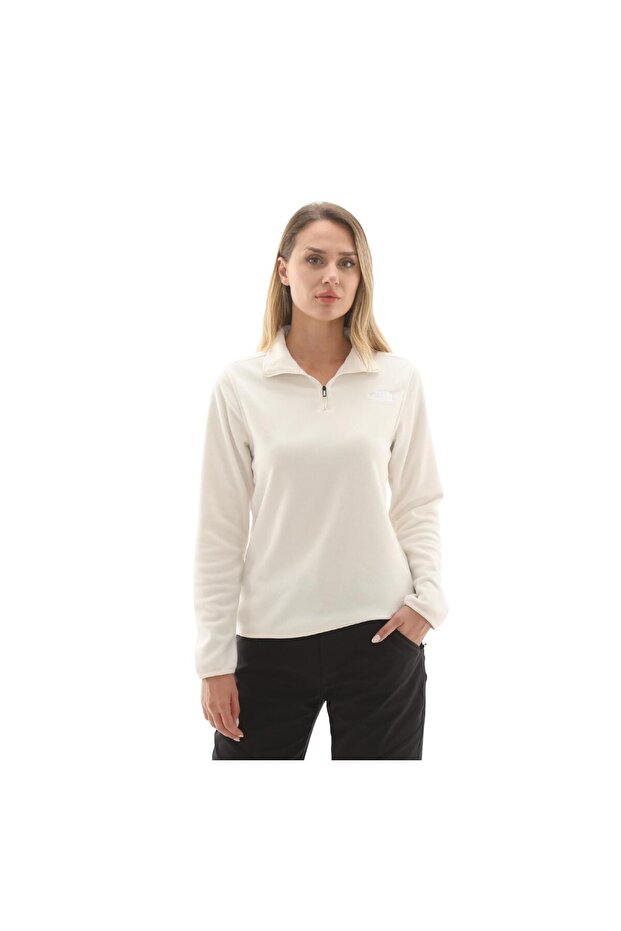 F0A8D2Jqli1-R W Glacier Fleece 1-4 Zip Jacket Women's Sweatshirt White