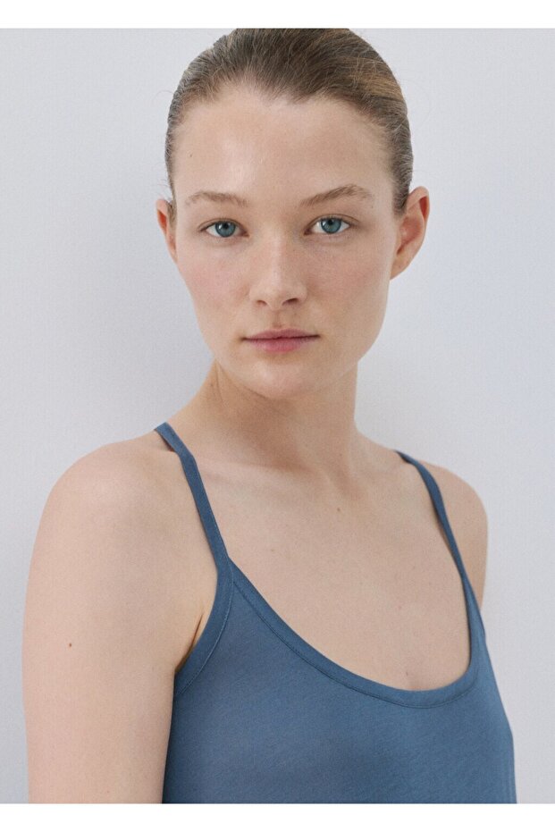 Mikromodal askılı gecelik - 6