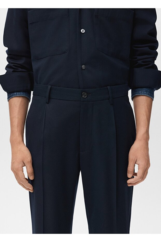 Regular kesim pensli pantolon - 8