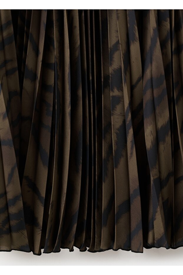 Kemerli pilili etek - 5