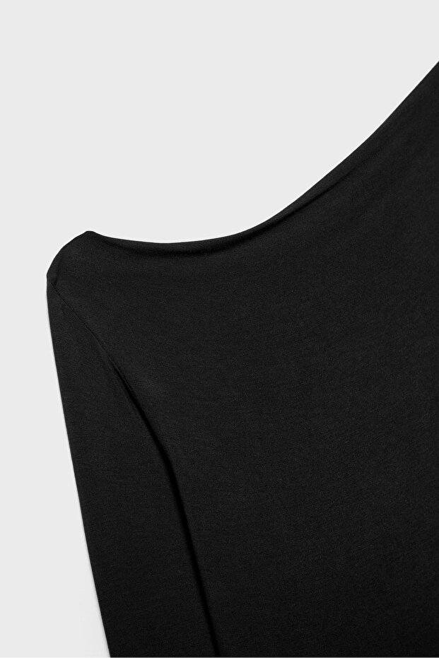 Asymmetrical neckline top - 7